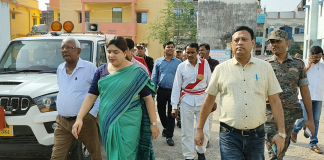 जमुई डीएम अभिलाषा शर्मा ने कई छठ घाट को किया निरीक्षण