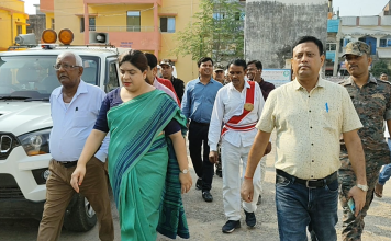 जमुई डीएम अभिलाषा शर्मा ने कई छठ घाट को किया निरीक्षण